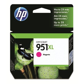 HP 951XL MAGENTA - CARTUCHO DE RENDIMIENTO ALTO PARA HP OFFICEJET 8100/8600, RENDIMIENTO HASTA 2300 PÁGINAS